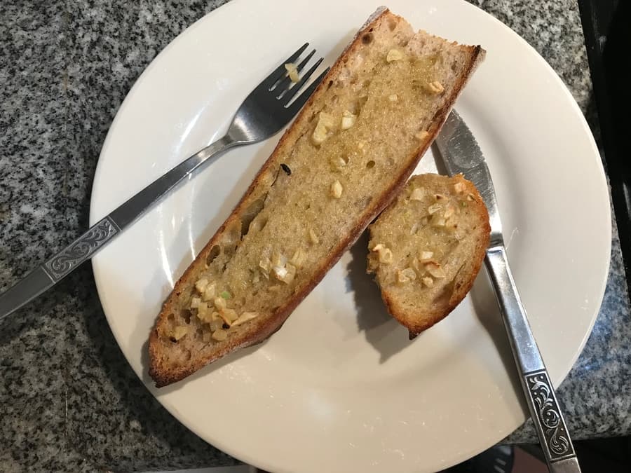 Garlic Bread — Wood-fired dough, garlic butter, oregano