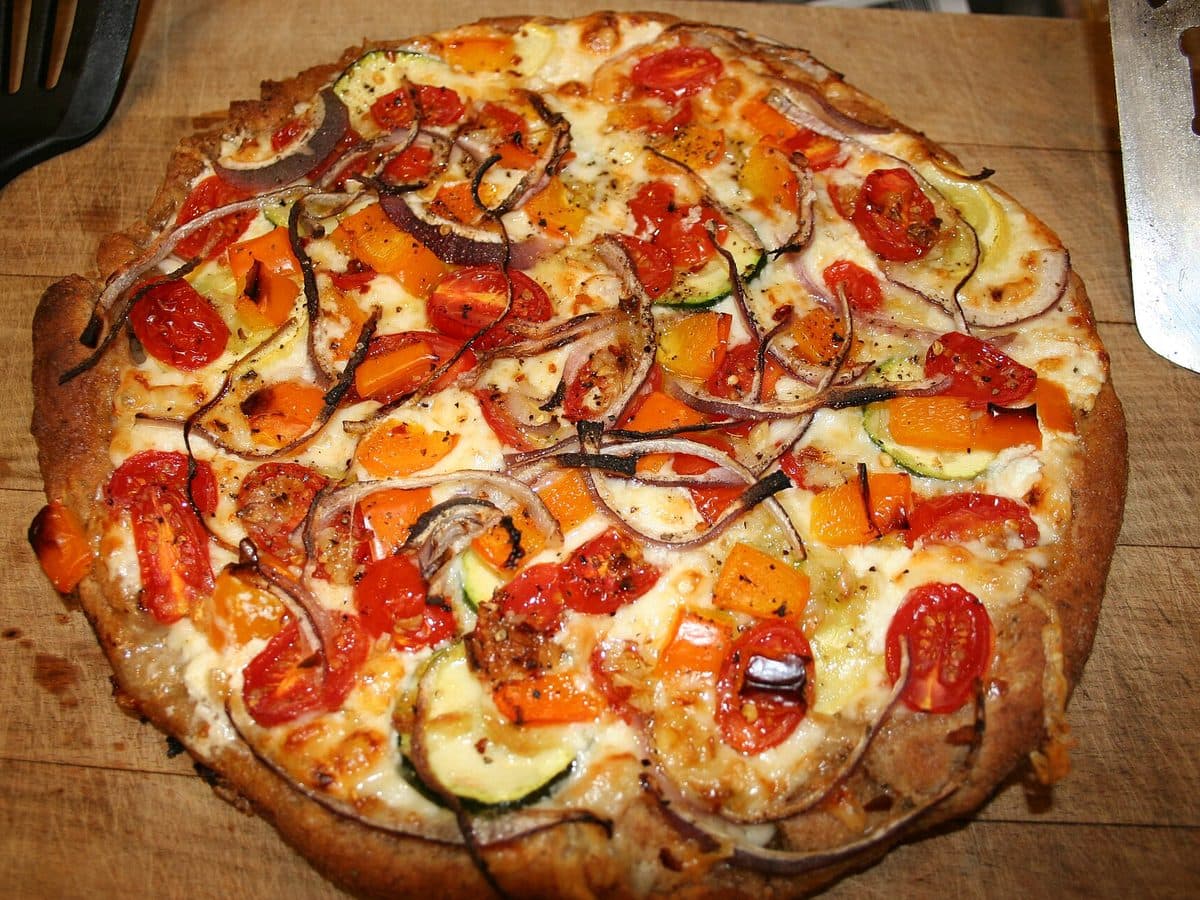 Veggie Supreme — Bell peppers, onion, mushroom, olives, sweetcorn